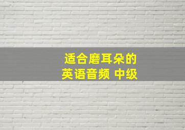 适合磨耳朵的英语音频 中级